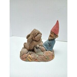Tom Clark Gnome "Cotton Tales" Double Wet Signed #33 Whimsical Bunny 1993